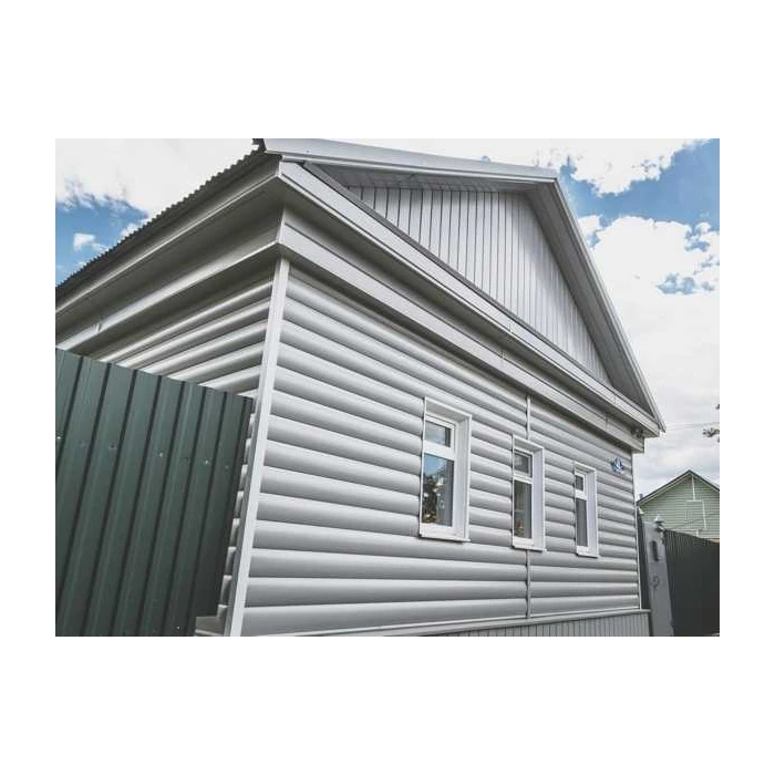 Металлический сайдинг Grand Line Блок-хаус 0.45 мм Drap RAL 7004 сигнальный серый